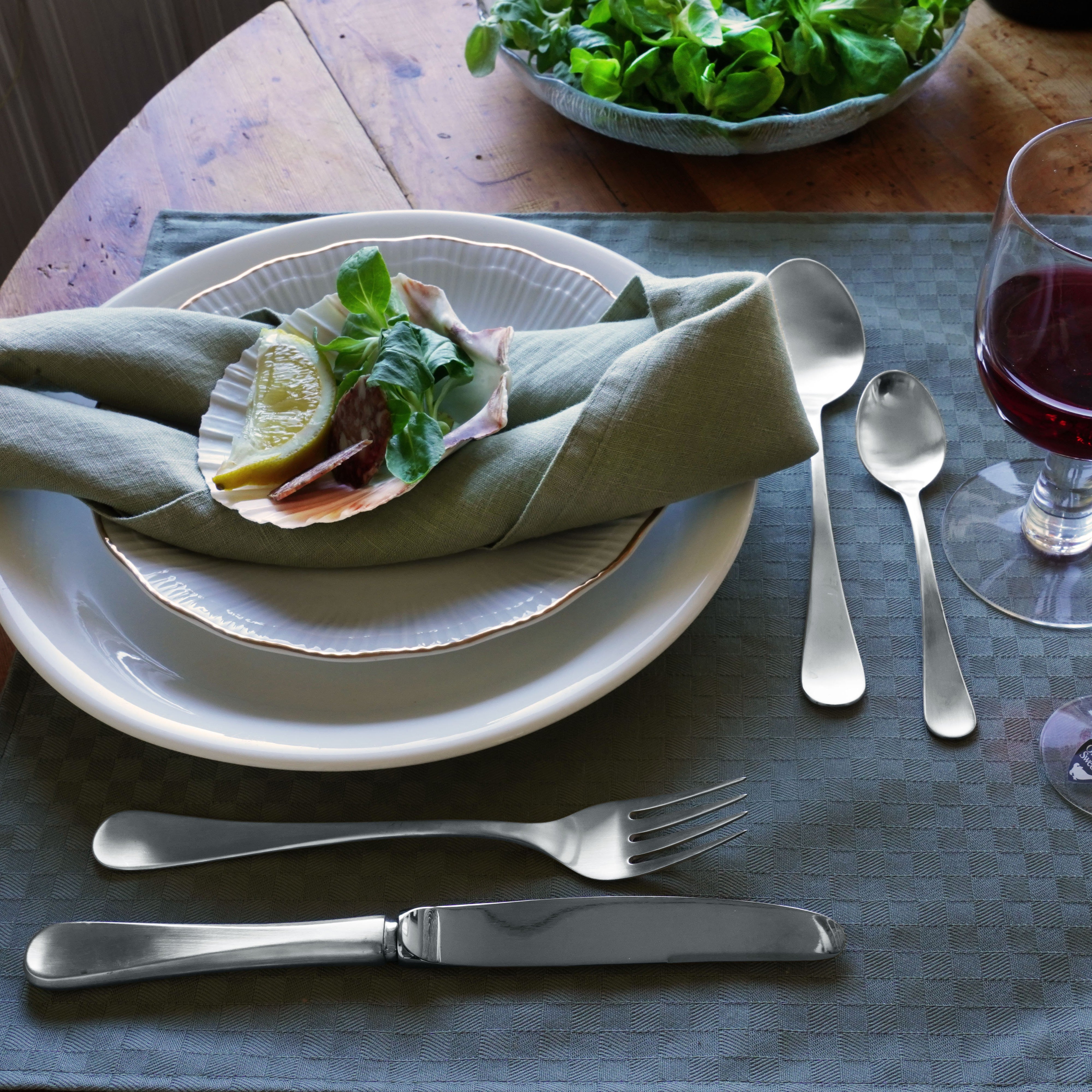 Stockholm Matt - Bordsbestick 6 pack i äkta silver