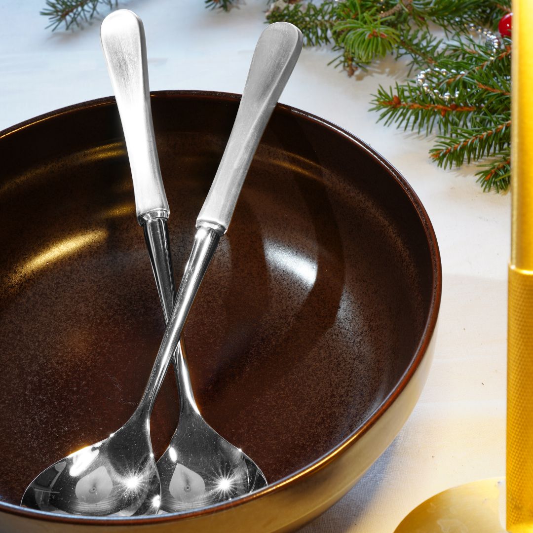 Stockholm Matt Salladsgaffel i äkta silver