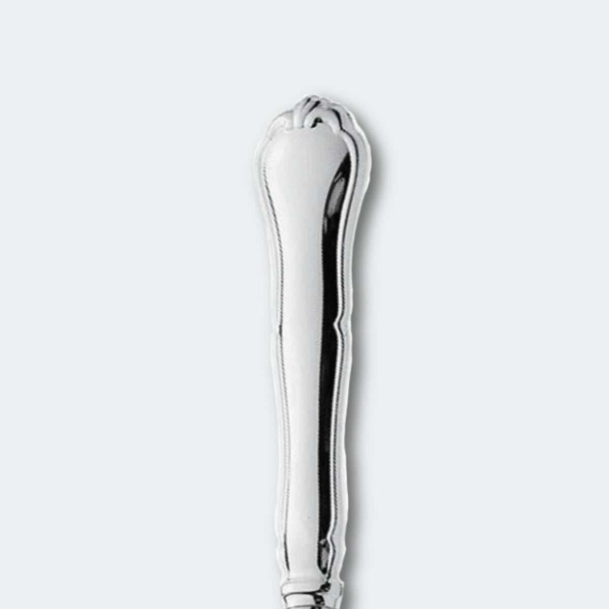 Finsk Chippendale Serveringssked i äkta silver