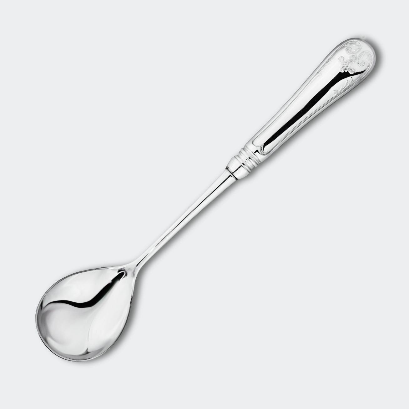 Gammal Fransk Salladsked i äkta silver