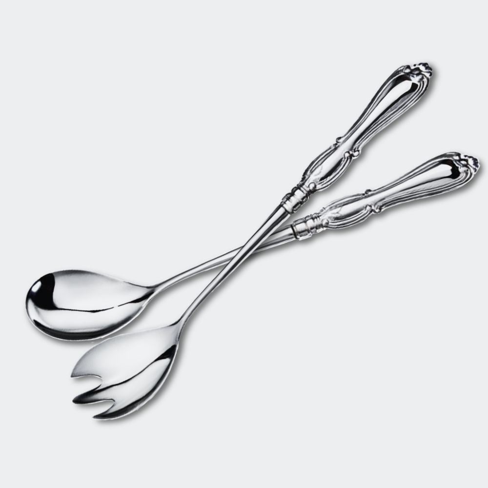 Gammal Salladsbestick i äkta silver