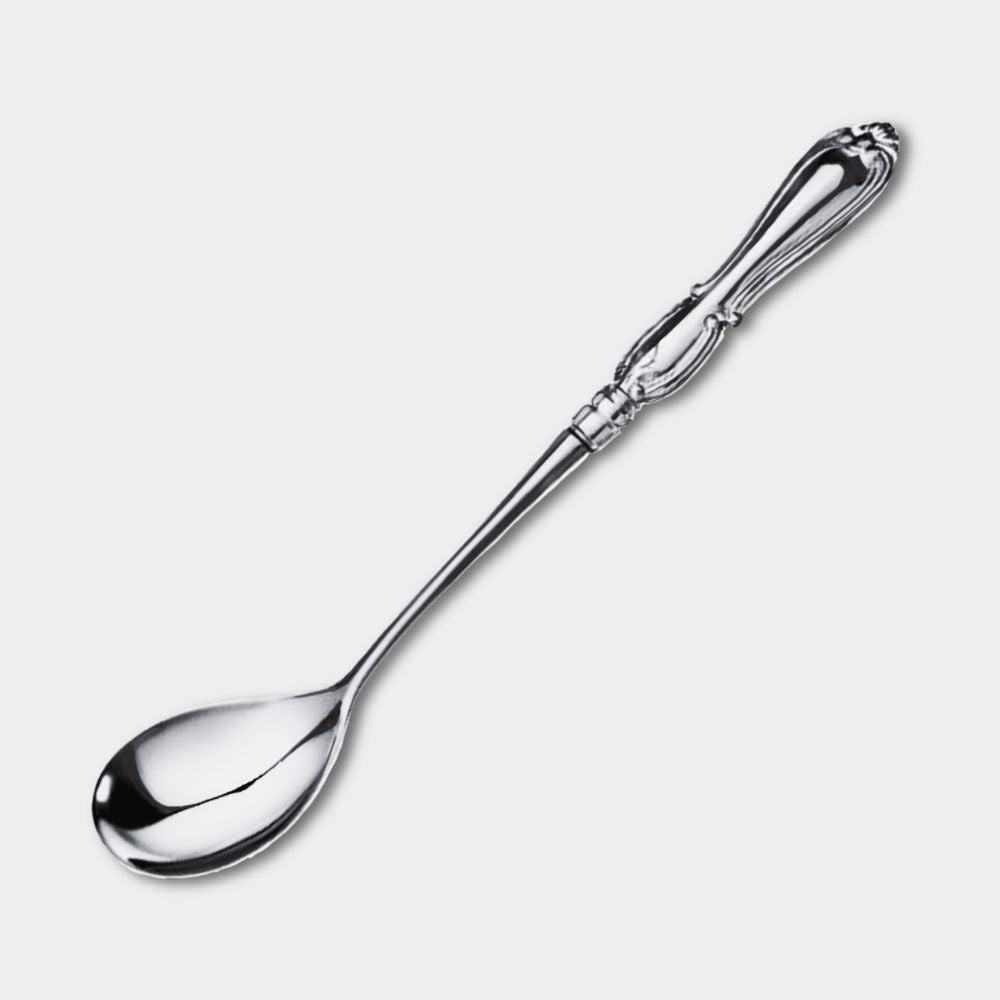 Gammal Serveringssked i äkta silver