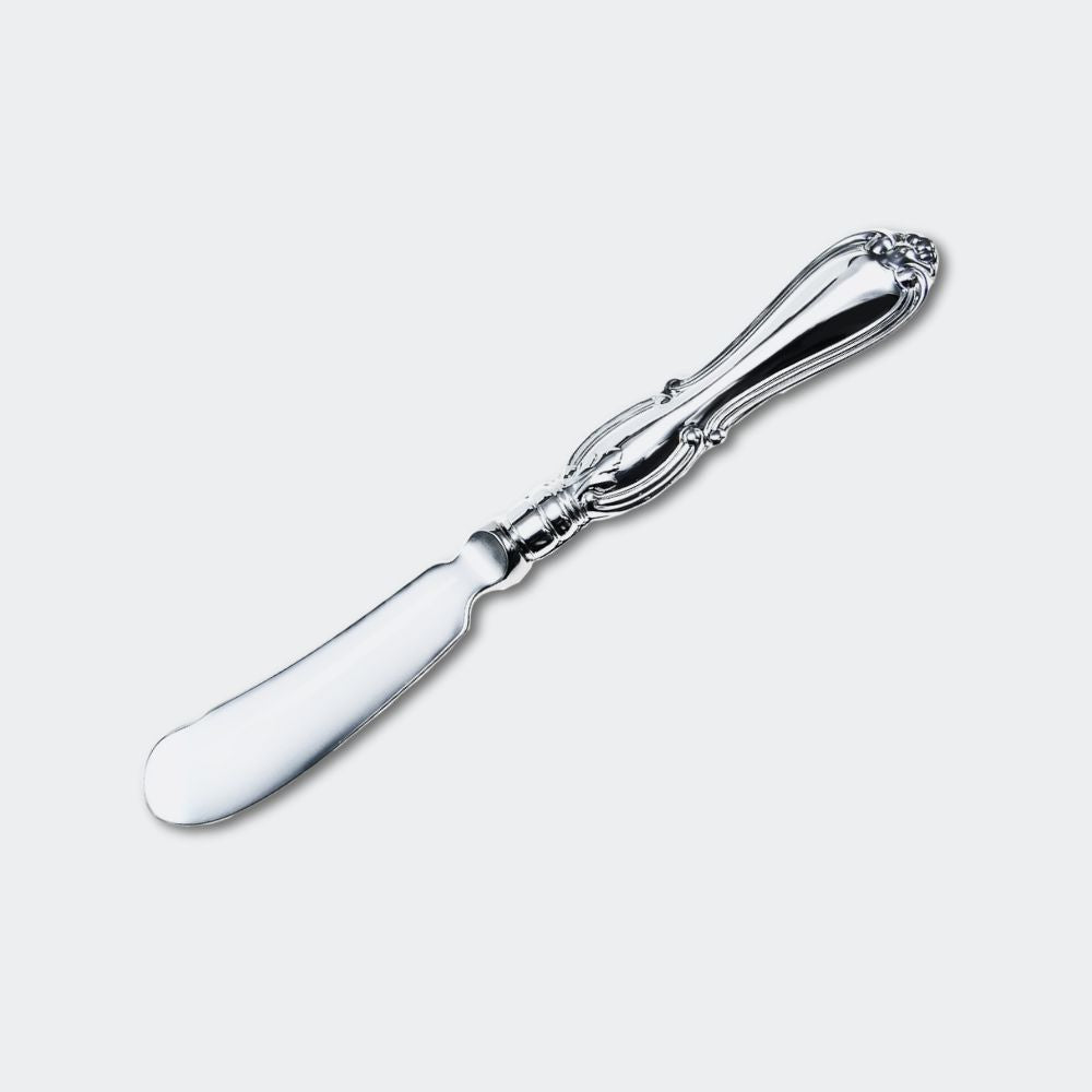 Gammal smörkniv i äkta silver