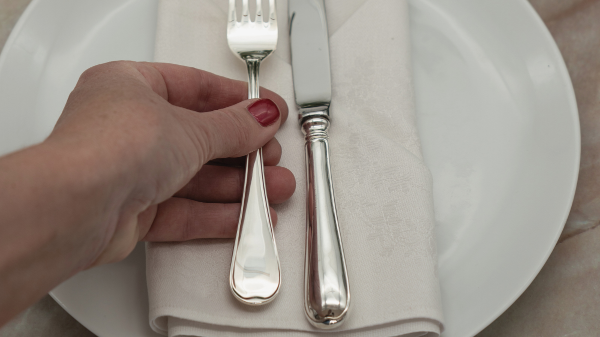 Svensk silverkniv och gaffel från Eskilstuna Matsilver